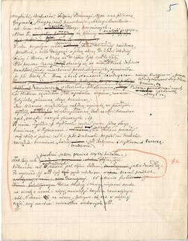 Niekompletny rękopis (brudnopis) pracy Erazma Majewskiego: "Szczytniki  Skrobaczów (…)"