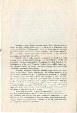 Nadbitka przemówienia Ignacego Baranowskiego (druk)  strona 2