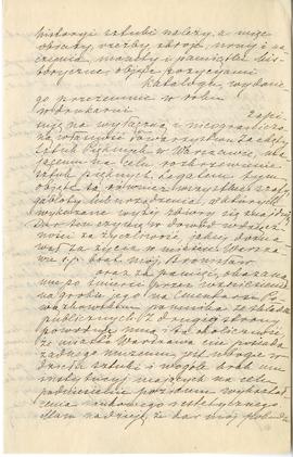 List od Emila Waydel do Erazma Majewskiego oraz kopia testamentu Józefa Choynowskiego (rękopis)  ...