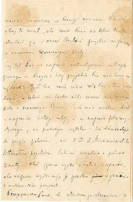 List od Włodzimierza Bugiela do Erazma Majewskiego (rękopis)  strona 2