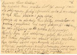 Kartka pocztowa z rękopisem listu Zygmunta Prószyńskiego do Józefa Żurowskiego z dnia 14.11.1928 ...