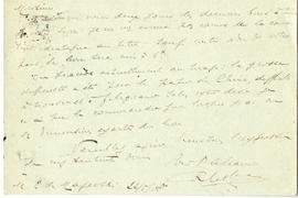 Karta pocztowa od Feliksa Alcana do Erazma Majewskiego (rękopis)  strona 2 (rewers)