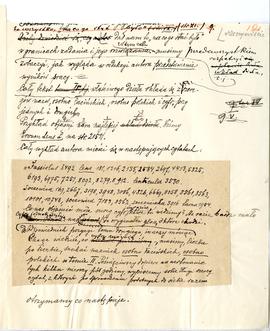 Rękopis Erazma Majewskiego - fragmenty recenzji (wersja 11) pracy J. Rostafińskiego „Średniowiecz...