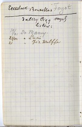 Notes nr 36 z wpisami odręcznymi  Erazma Majewskiego z okresu od 27.10.1890 r.-14.03.1891 r.  str...