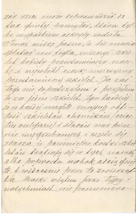 List od Aleksandra Bydłowskiego do Erazma Majewskiego (rękopis)  strona 6