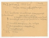 Rękopis - notatka  Orońsk  "Ok. II po 10 wy II 1935  Sk Wykaz rdzeni jednopiętowych…"
