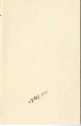 List od G. de Maret do Erazma Majewskiego (rękopis)  strona 3