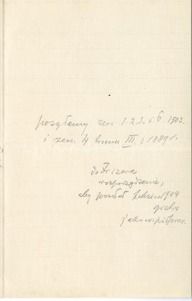 List od prof. dr. Łęgowskiego do Erazma Majewskiego (rękopis)  strona 3