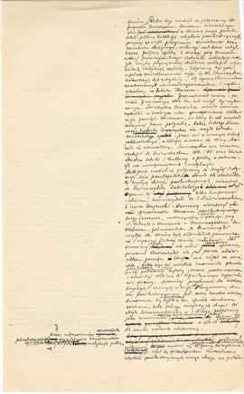 Rękopis - brudnopis pisma konserwatora Michała Drewko z dnia 17 grudnia 1920 r. do Prezydium Pańs...