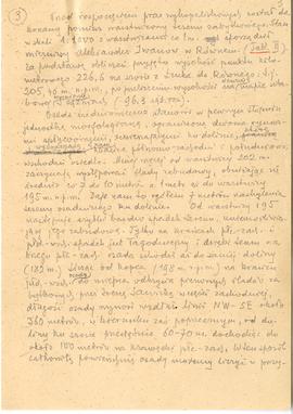 Rękopis. "Wcz. śred. Gródek (Horodok)" - szkic Michała Drewko do opracowania badań wyko...