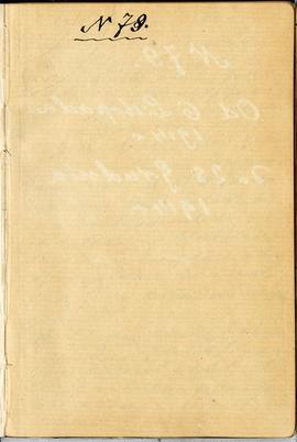 Notatnik nr 79 z odręcznymi notatkami Erazma Majewskiego: "N 79."