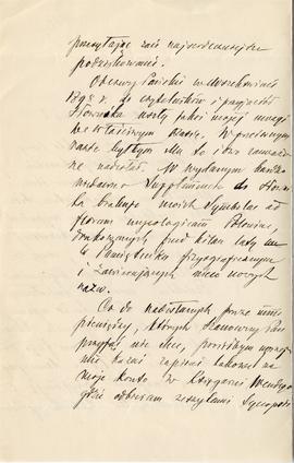 List od Franciszka Błońskiego do Erazma Majewskiego (rękopis)  strona 2