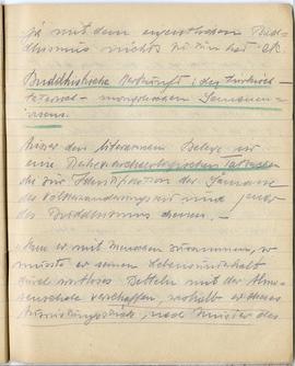 Brulion Józefa Żurowskiego z notatkami w języku niemieckim z okresu studiów w Wiedniu  strona 56