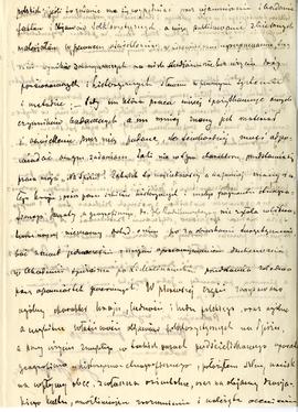 List od Jana Grzegorzewskiego do Erazma Majewskiego (rękopis)  strona 7