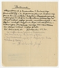 Rękopis pokwitowania Julianny Chodakowskiej otrzymania pisma Państwowego Grona Konserwatorów Zaby...
