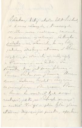 List od Wandalina Czarneckiego do Erazma Majewskiego (rękopis)  strona 2