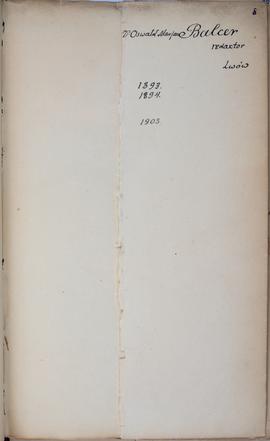 Księga korespondencyjna pt. "Listy do Erazma Majewskiego". Teka I. A-B  strona 9: awers...