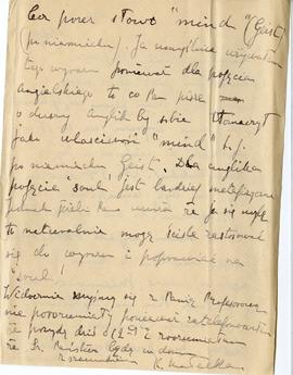 List od Ketti Małeckiej do Erazma Majewskiego (rękopis)  strona 2