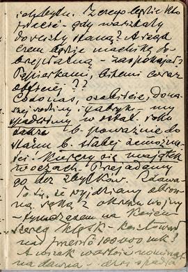 Notatnik nr 92 z odręcznymi notatkami Erazma Majewskiego z okresu od 25.12.1918 r. do czerwca 191...