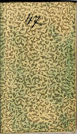 Notes nr 47 z wpisami odręcznymi  Erazma Majewskiego z okresu 19.06.1895 r.-07.08.1895 r.  wyklej...