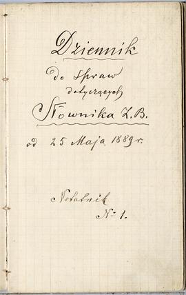 Notes nr 33 z wpisami odręcznymi  Erazma Majewskiego z okresu od 25.05.1889 r. - 10.10.1889 r.  s...