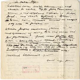 Rękopis - brudnopis listu Józefa Żurowskiego do Włodzimierza Antoniewicza z dnia 26.05.1928 r.  s...