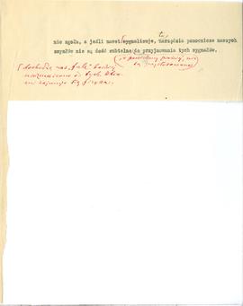 Praca pt.: "Teoria człowieka i cywilizacji" - niekompletny maszynopis pracy Erazma Maje...