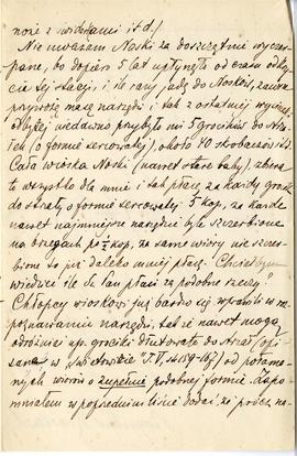 List (rękopis) od Bogusława Kraszewskiego do Erazma Majewskiego  strona 3