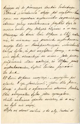 List od Jana Lesieckiego do Erazma Majewskiego z dnia 15.05.1899 r. (rękopis)  strona 2