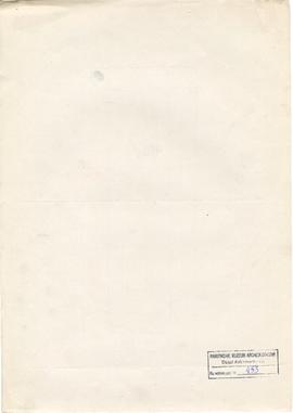 Rysunek odręczny jbw. Gródek  pow. Równe  pole "Nad Rudnikiem". Plan jamy grobowej szki...