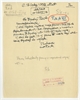Rękopis-brudnopis pisma (zawiadomienia) prof. Stefana Krukowskiego z dnia 17 listopada 1937 r.  s...