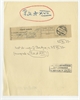 Dowód nadania listu (25 XI [19]37 r.)  wraz z opisem: "list do mgr J. Bartysa  z 25 XI 37 (z...