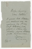 Rękopis listu NN do "Wielce Szanownego Pana Kustosza" z dnia 8 III [19]32 r.