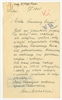 Rękopis pisma ze stycznia 1935 r. napisany w Kielcach - "Wielce Szanowny Panie! Jest mi praw...