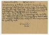 Rękopis listu (kartka pocztowa - awers) "Do Pana S. Krukowskiego Kustosza P. Muzeum Archeolo...