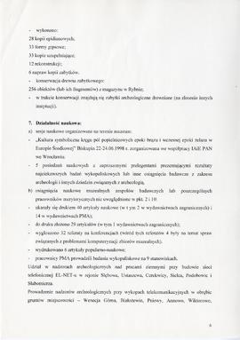 Państwowe Muzeum Archeologiczne w Warszawie. Sprawozdanie z działalności w roku 1998.  Maszynopis...