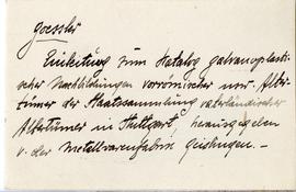 Fiszka z odręcznymi notatkami bibliograficznymi Józefa Żurowskiego  strona 1: "Goessler  Ein...