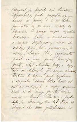 List od Franciszka Błońskiego do Erazma Majewskiego (rękopis)  strona 2