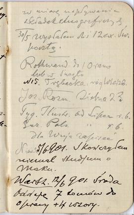 Notatnik nr 57 z odręcznymi notatkami Erazma Majewskiego: "w miarę napływania składek etnogr...