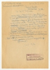 Rękopis - brudnopis listu Stefana Krukowskiego do Aleksandra Gieysztora z dnia 31 I 1971 roku