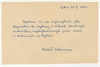 Rękopis  Michała Kobusiewicza z dnia 20 VI 1961 roku  zgoda na wykorzystanie materiałów