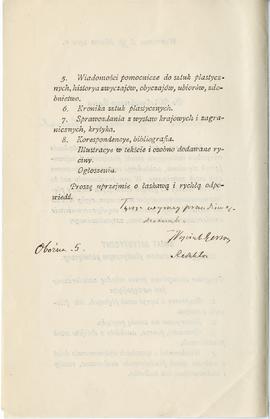 Pismo od Wojciecha Gersona do Erazma Majewskiego (druk  rękopis)  strona 2