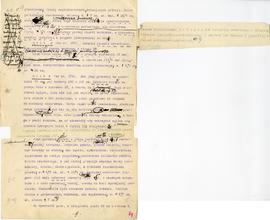 Maszynopis-brudnopis artykułu Józefa Żurowskiego pt. "Pierwsze ślady kultury pucharów dzwono...