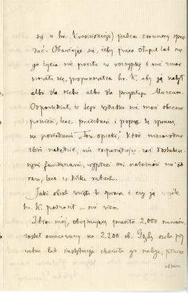 List od Wiktora Gomulickiego do Erazma Majewskiego (rękopis)  strona 4