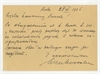 Kartka pocztowa od NN (podpis nieczytelny) do Stefana Krukowskiego z dnia 27 III 1936 roku - rewers