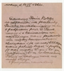 Rękopis - list Stefana Krukowskiego z dnia 14 VII 1921 roku do NN