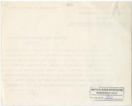 Maszynopis. Pismo Kierownika Państwowego Grona Konserwatorów Zabytków Przedhistorycznych nr 354-I...