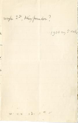 List od Witolda Klenycza do Erazma Majewskiego (rękopis), strona 3