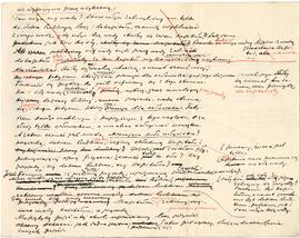 Praca pt.: "Kapitał" - niekompletny rękopis (brudnopis) Erazma Majewskiego: "cóż w...