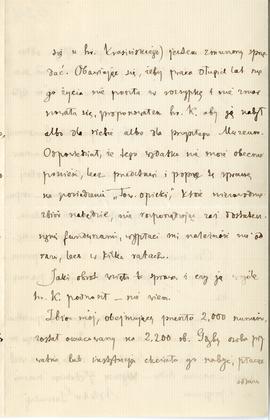 List od Wiktora Gomulickiego do Erazma Majewskiego (rękopis)  strona 3